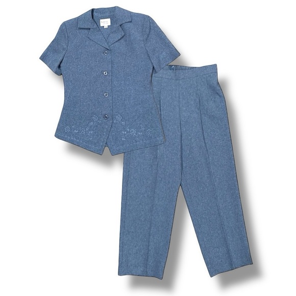 Vintage Tradition PETITE Pant Set | Matching 2 Piece Set Outfit Size 4P - Picture 1 of 7